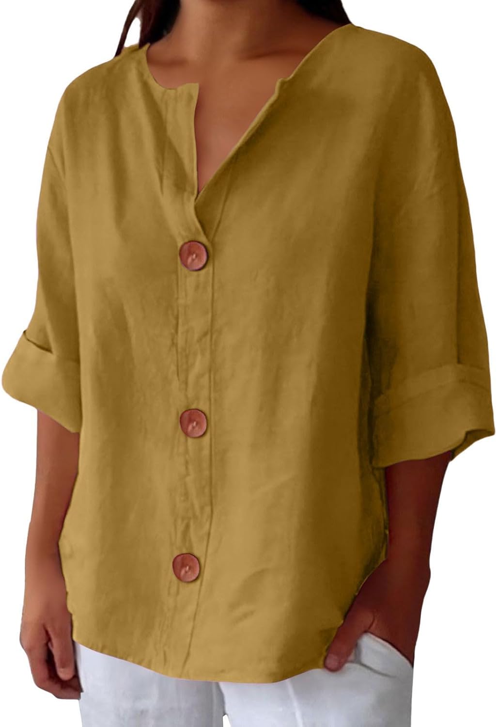 Fleur™ | Linnen Kustblouse