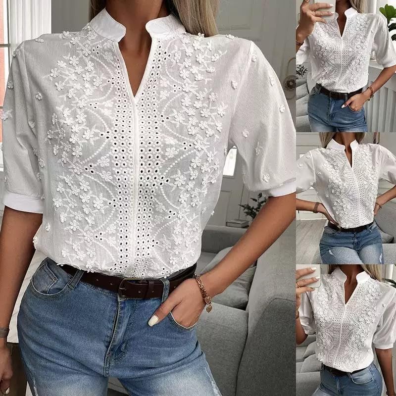 Cambria™ | Geborduurde blouse