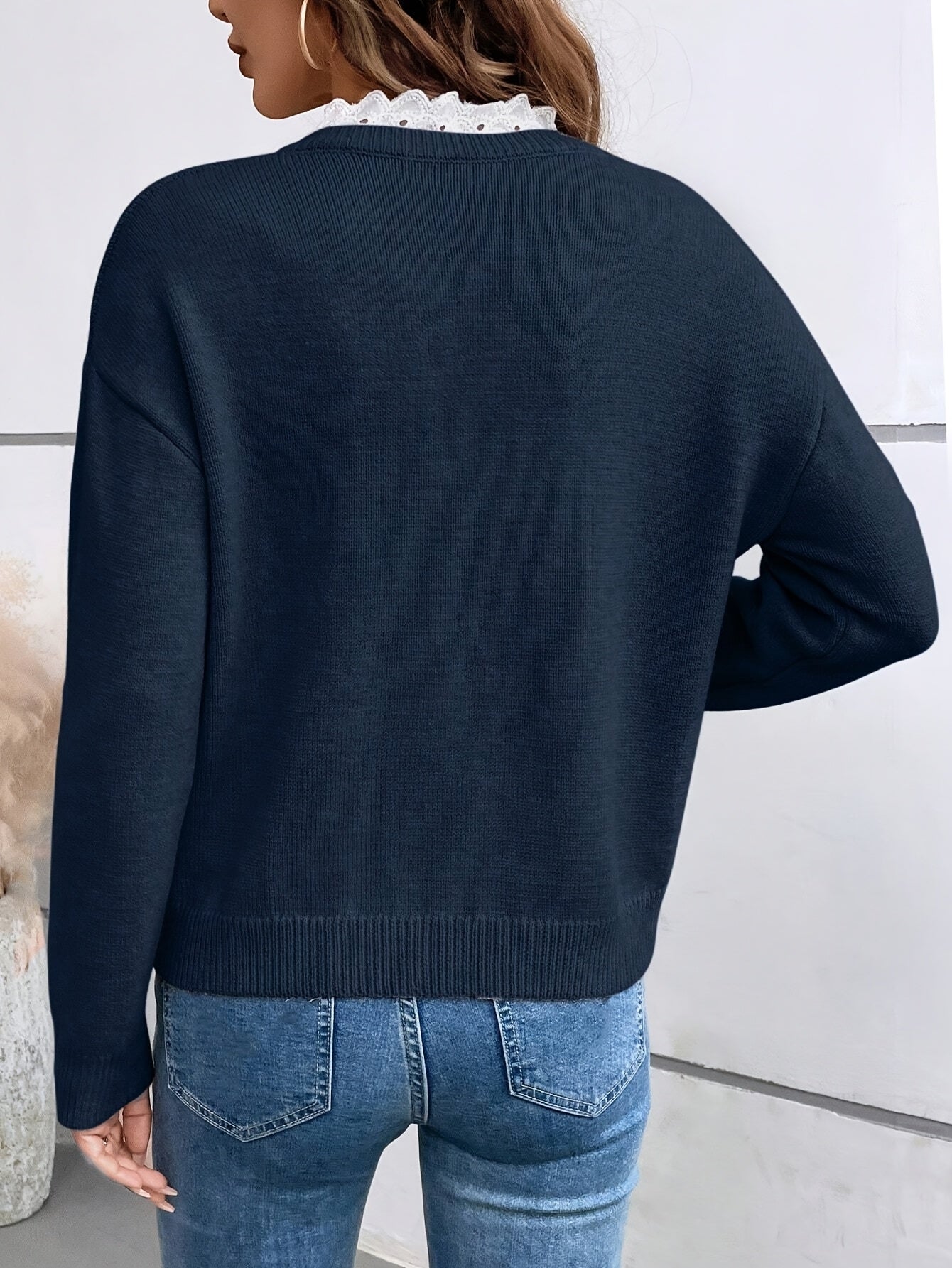 Maria™ | Blouse met Franse kraag