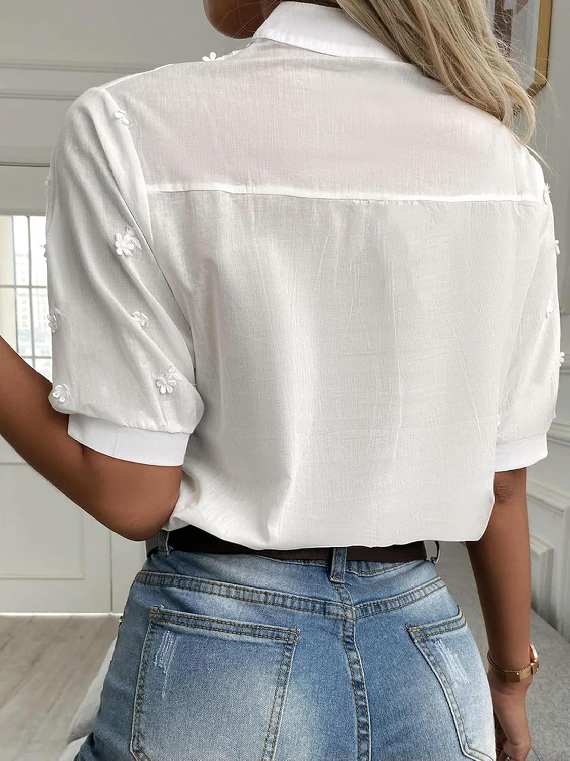 Cambria™ | Geborduurde blouse