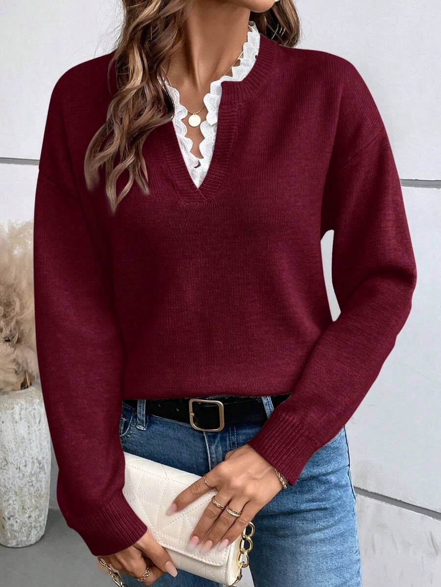 Maria™ | Blouse met Franse kraag