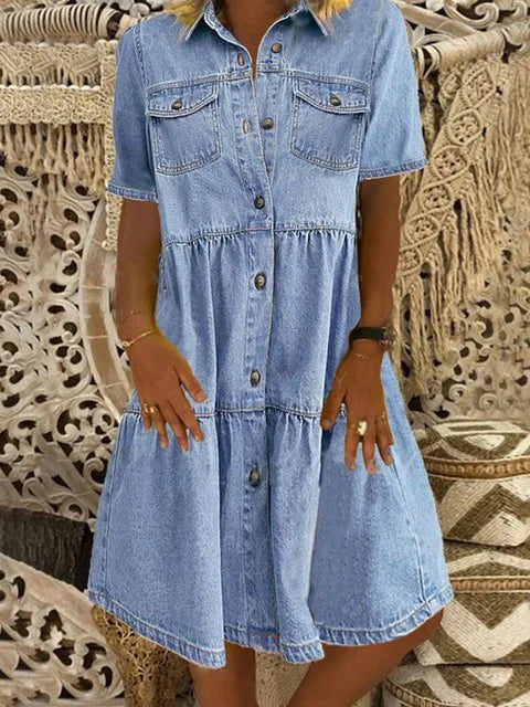 Sofia™ | Boho denim jurk