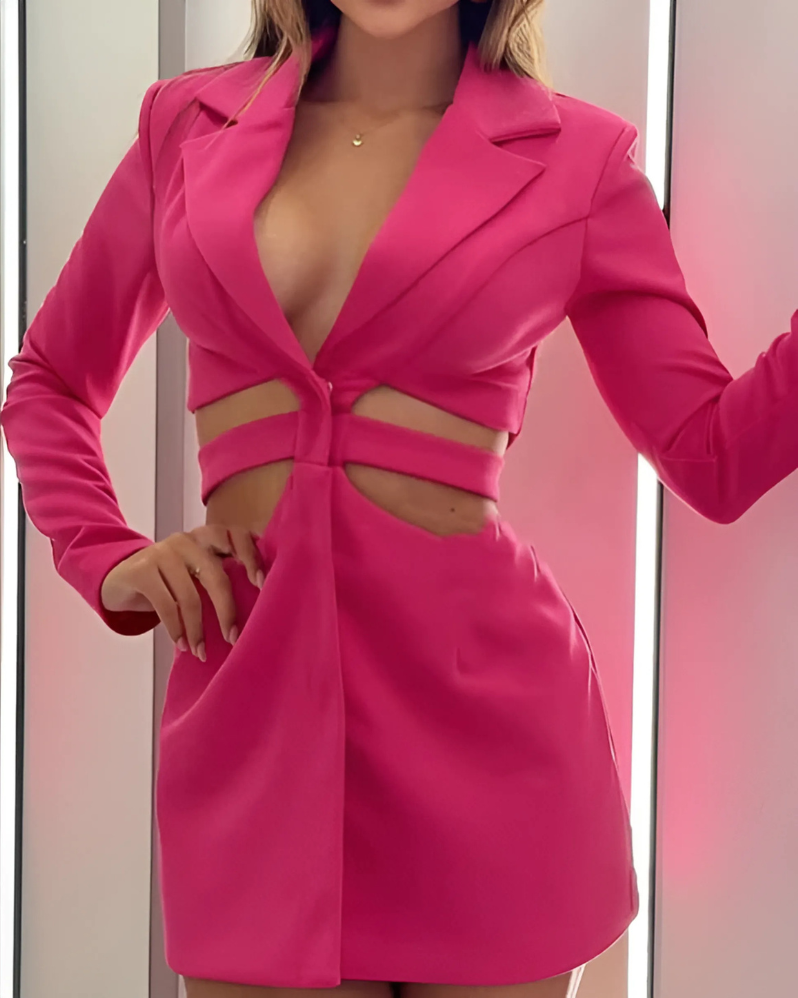 Amalia | Cutout Blazer Jurk
