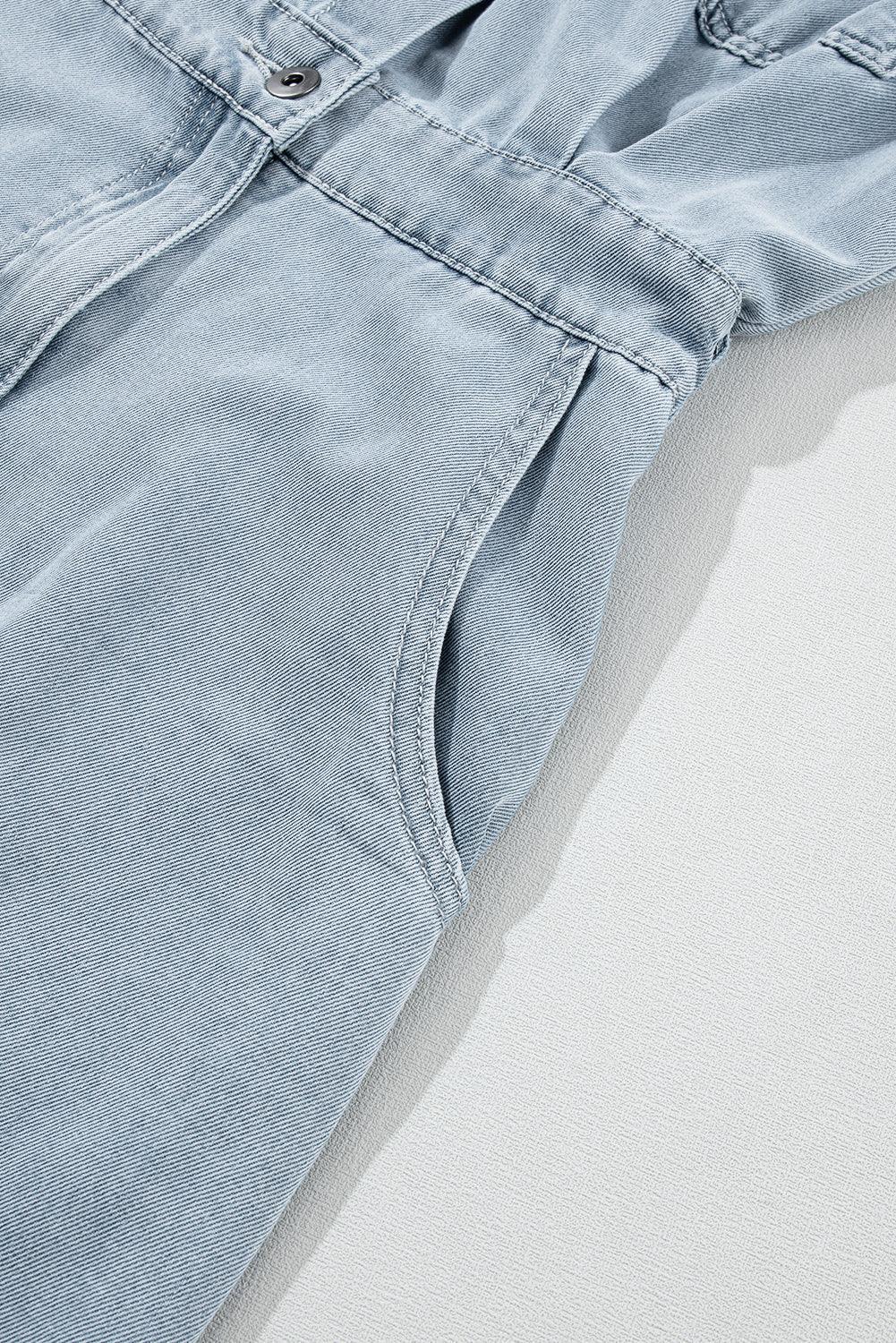 Sofia™ | Denim jurk met vleermuismouwen