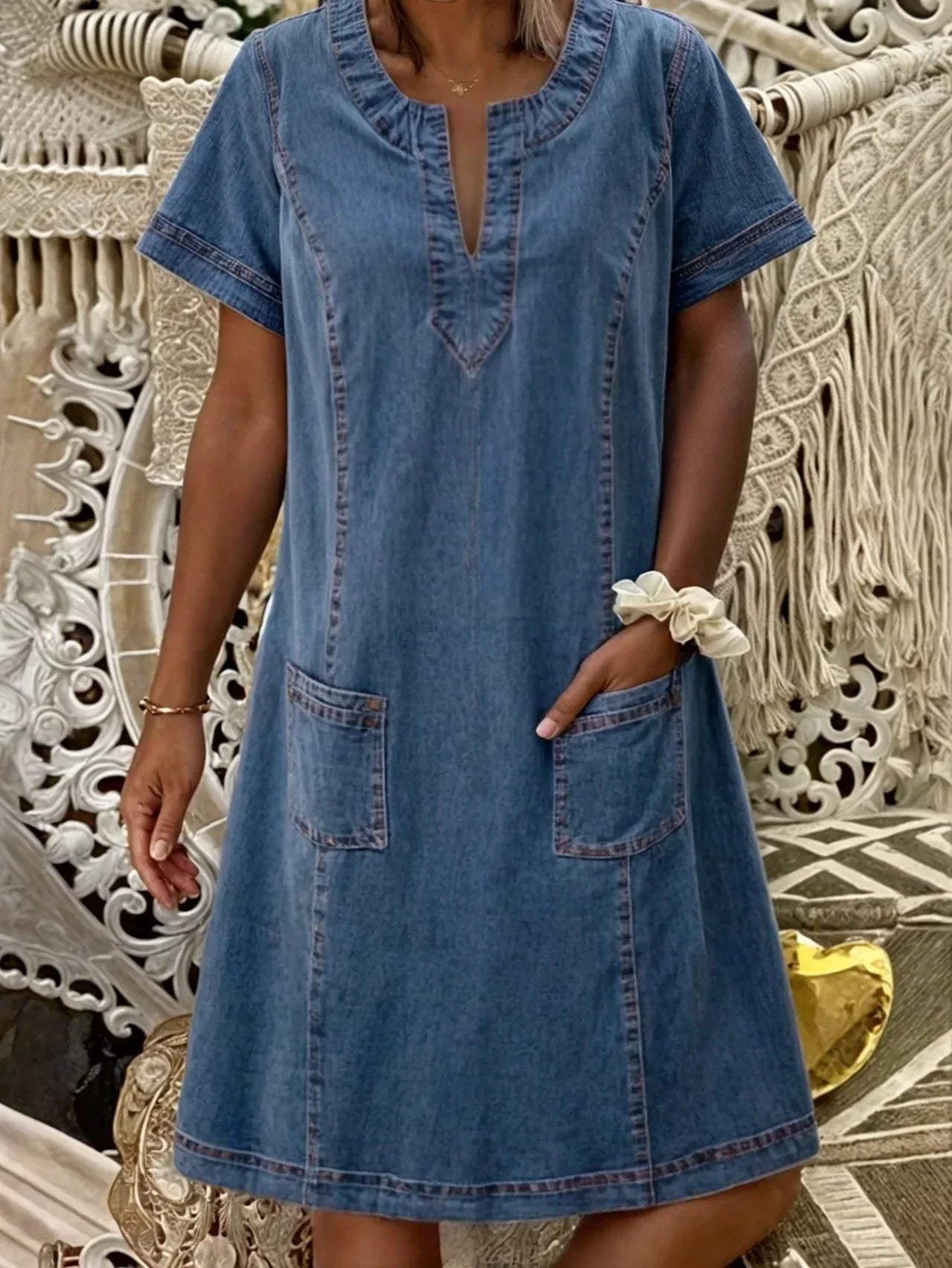Sofia™ | Denim jurk