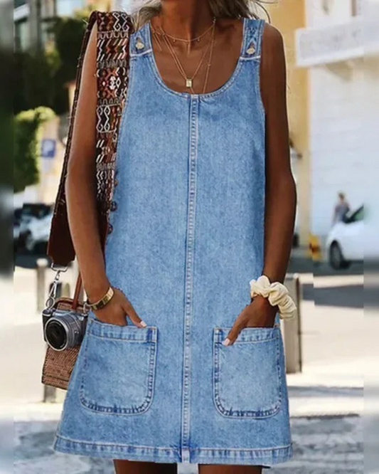 Aveline™ | Zomerjurk van denim