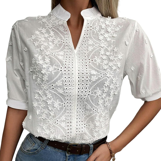 Cambria™ | Geborduurde blouse