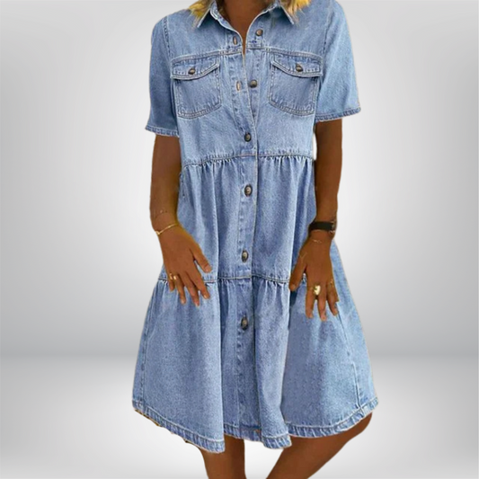 Sofia™ | Boho denim jurk
