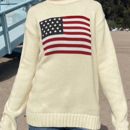 Sofie | Amerikaanse Vlag Sweater