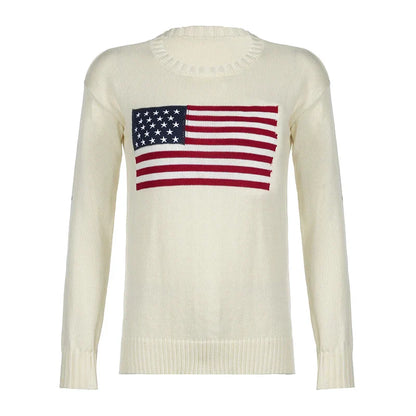 Sofie | Amerikaanse Vlag Sweater