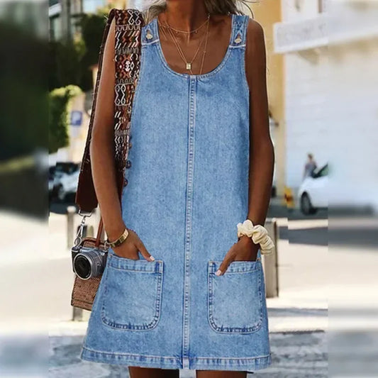 Sofia™ | Denim zomerjurk