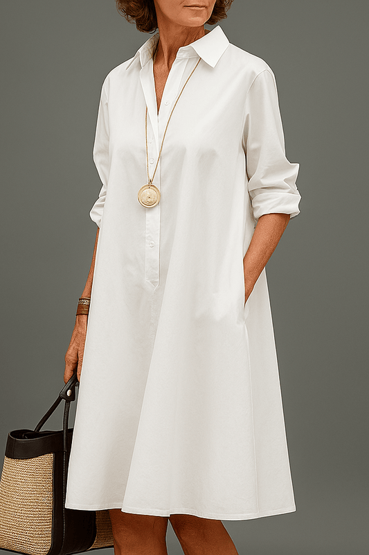 WALTRAUD | Elegante Premium Midi-jurk voor Tijdloze Stijl